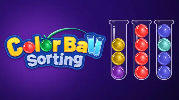 color ball sorting game logo