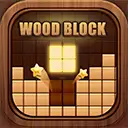 wood block puzzle game logo